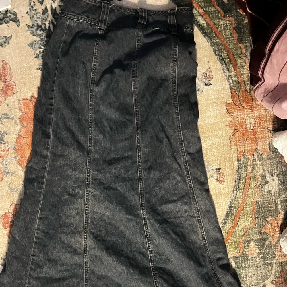 Flared denim maxi skirt - Picture 3 of 3